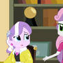 Diamond's surprised by Sweetie Belle's Actions