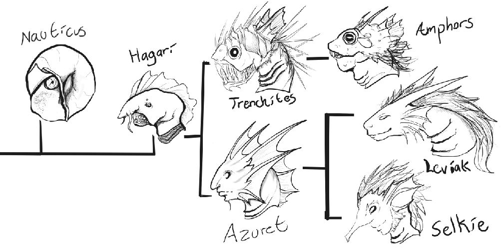 Merfolk Races by Macabrecabra on DeviantArt