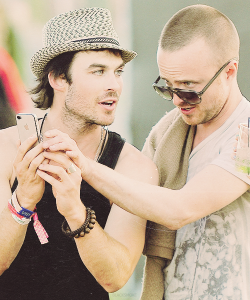 Ian Somerhalder and Aaron Paul