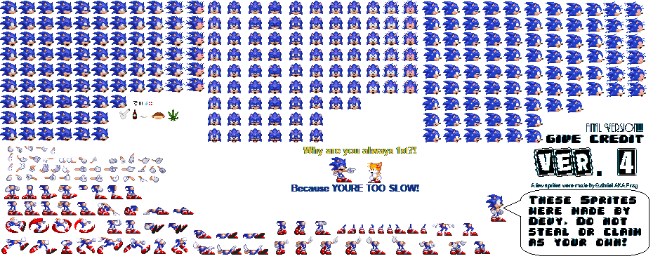Sonic Mania Rigged Sprites Version 2 (reupload) by SuperGoku809 on