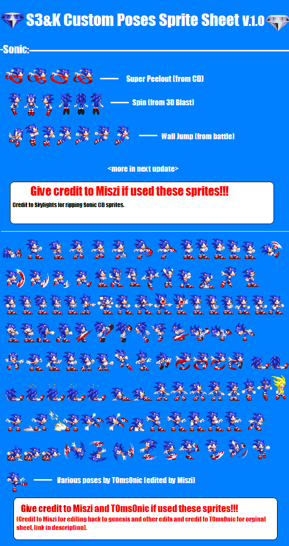 Classic Sonic Sprites by hypershadicspriter33 on DeviantArt