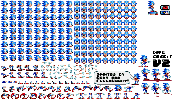 Sonic Mania Rigged Sprites Version 2 (reupload) by SuperGoku809 on