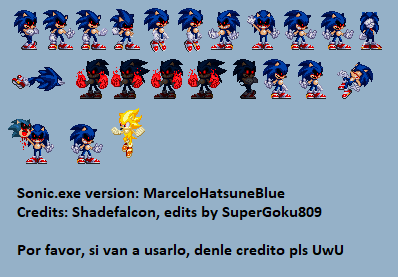 Sonic.exe/Exemonster - New Sprite Animation 2. by MarceloHatsuneBlue32 on  DeviantArt