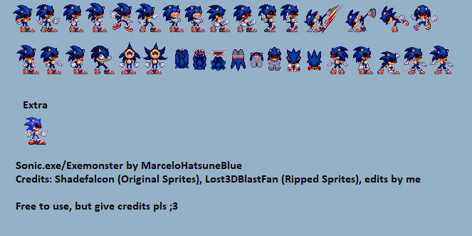 Sonic.exe/Exemonster Custom Poses 2 by SuperGoku809 on DeviantArt