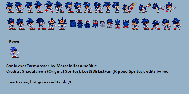 Original Sprites (Sonic.exe) by WarchieUnited on DeviantArt