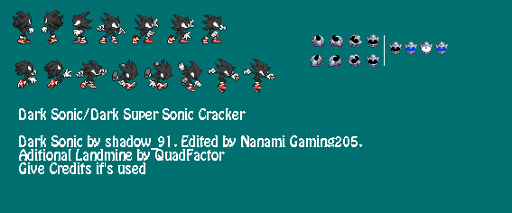 Dark Sonic - Sonic Mania Sprite Animation - Free Transparent PNG