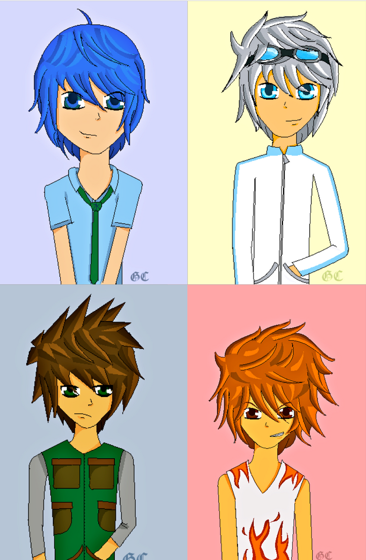 Elemental Boys by georgiatheninja on DeviantArt