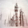 Stargate Atlantis - city sketc