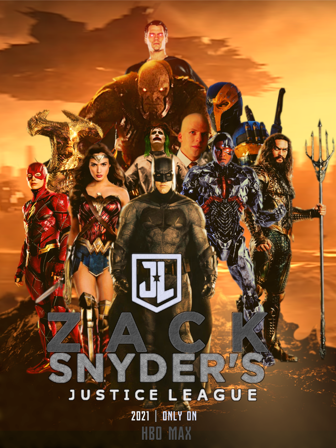 Zack Snyder\'s Justice League DeviantArt (recreation) poster on by KaziFarhan