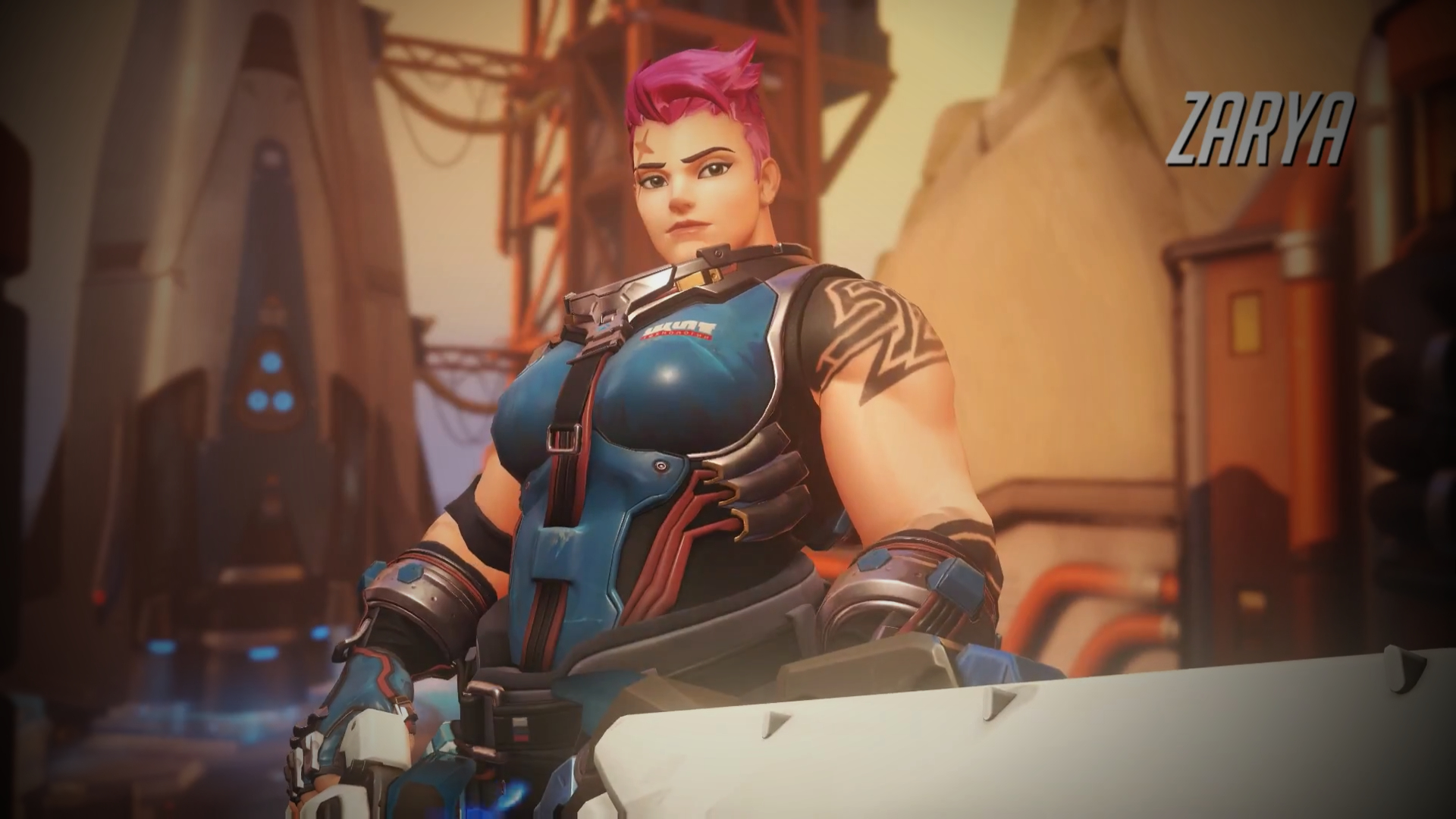 Overwatch Zarya Wallpaper - 1920 x 1080 by Mac117 on DeviantArt