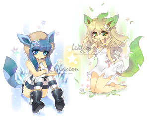 glaceon + leafeon