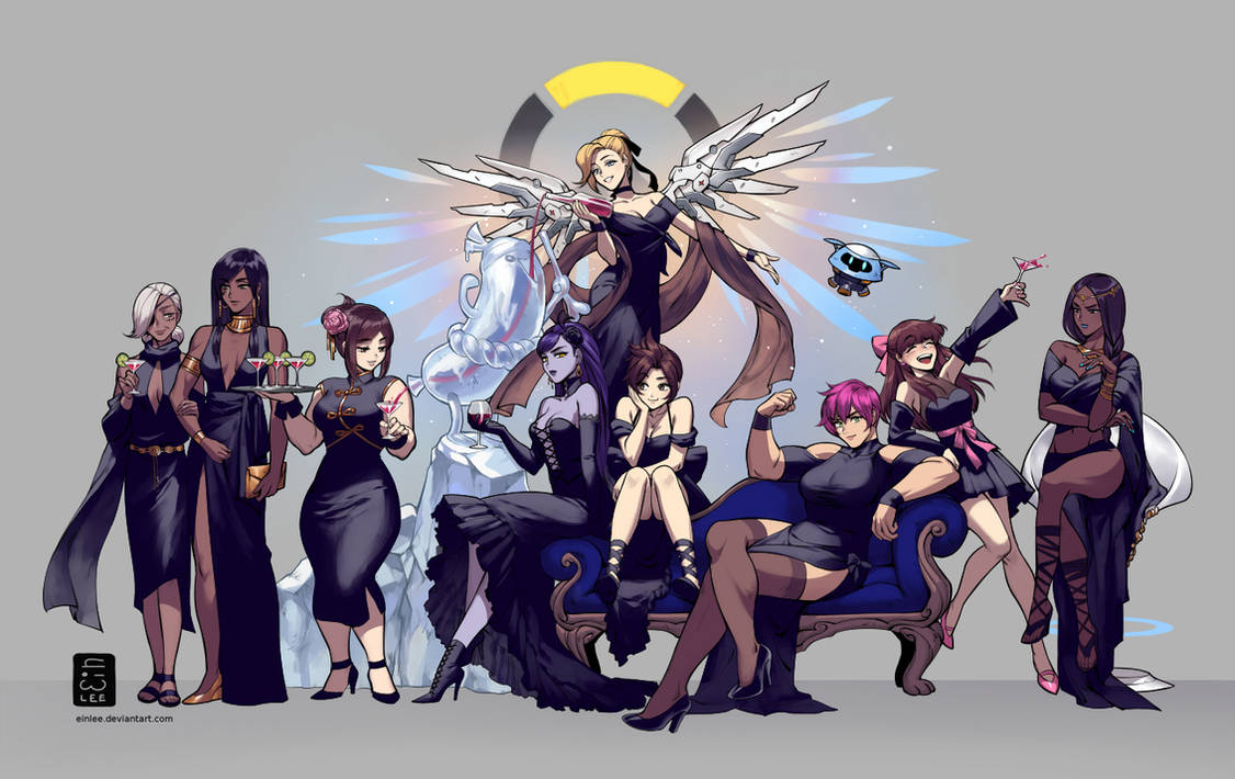 Overwatch Gowns by einlee