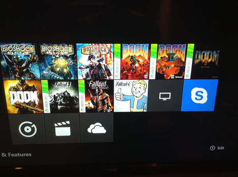 The games on Steve's XBOX ONE