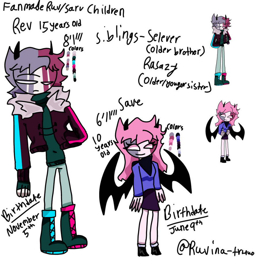 Fan made ruv and Sarv children by Ruvinarose3345 on DeviantArt