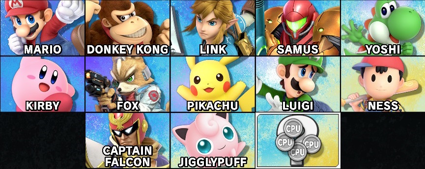 Smash Classic Roster Smash 64 Roster (Ultimate) by ArchangelicMikey1279 on DeviantArt