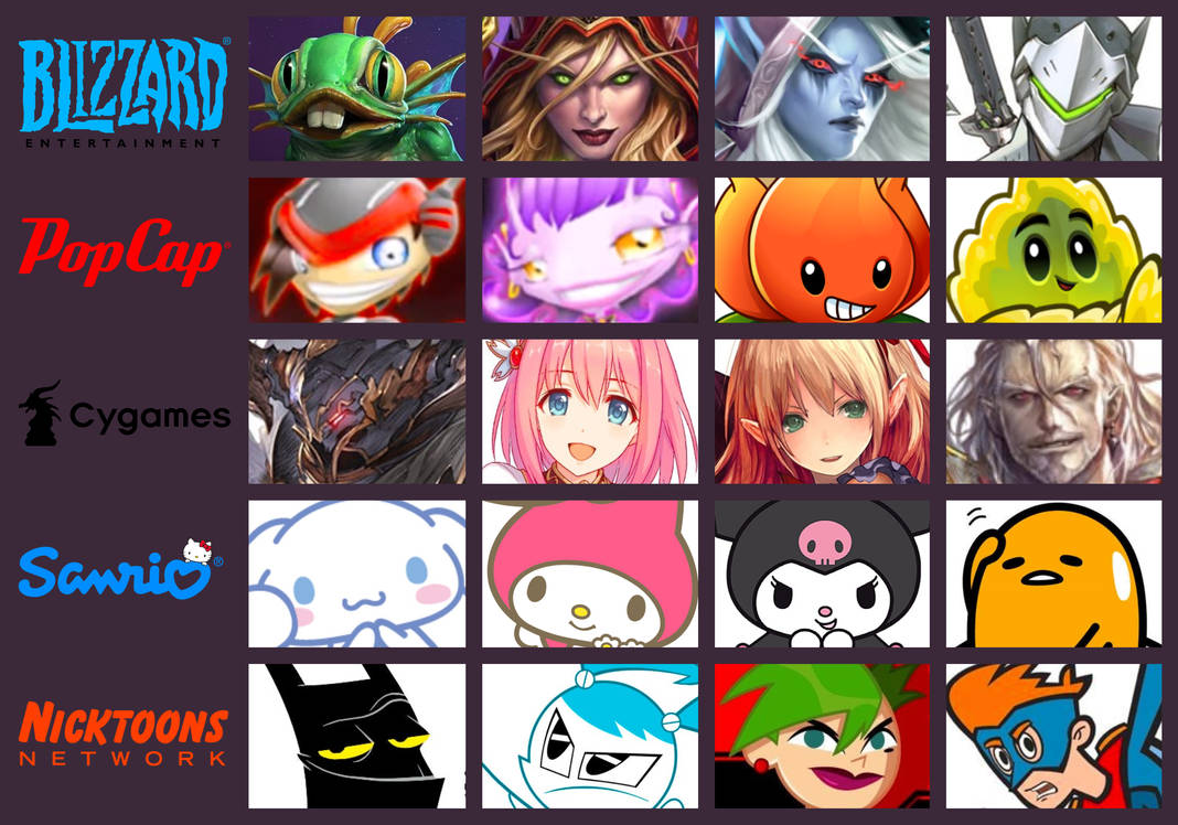 Random Collage Family Roster #52 by ArchangelicMikey1279 on DeviantArt
