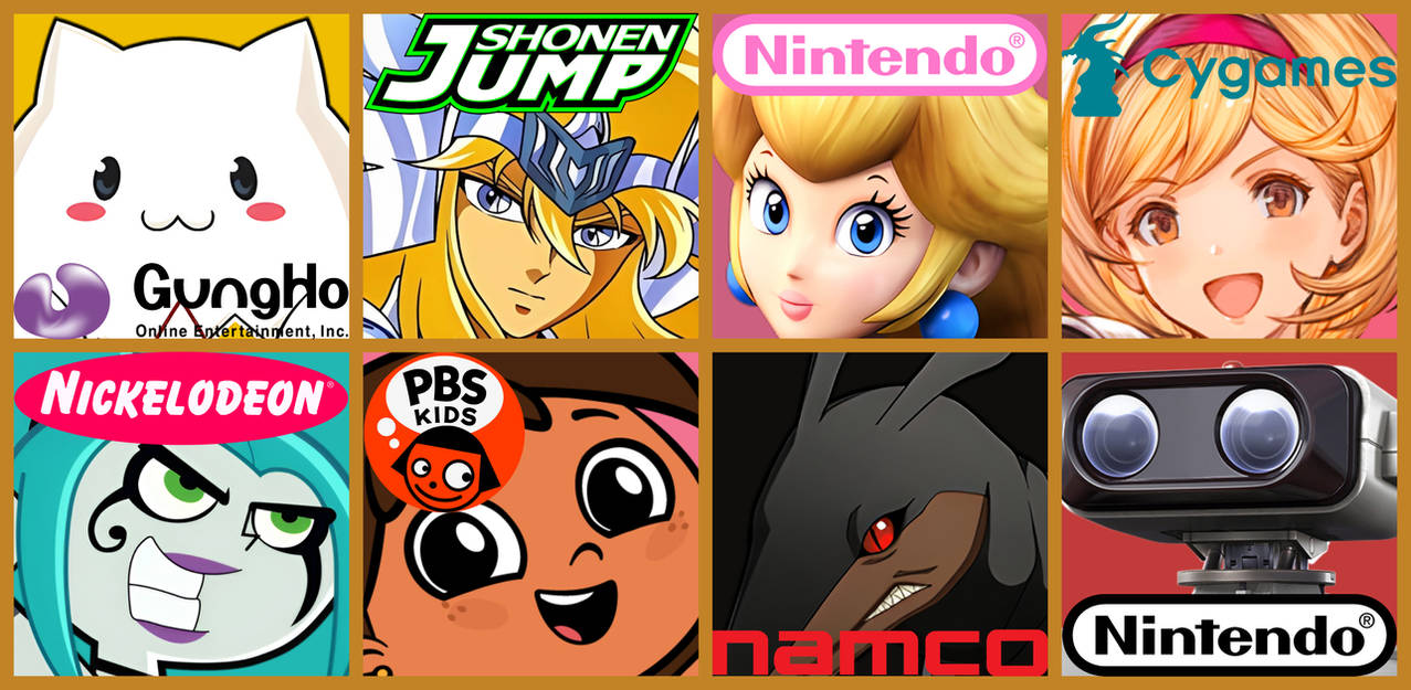 8 Character Collage Layout by ArchangelicMikey1279 on DeviantArt