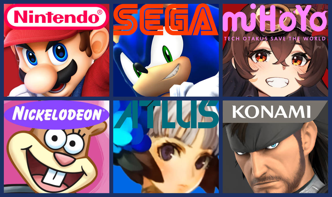 6 Character Collage Layout by ArchangelicMikey1279 on DeviantArt