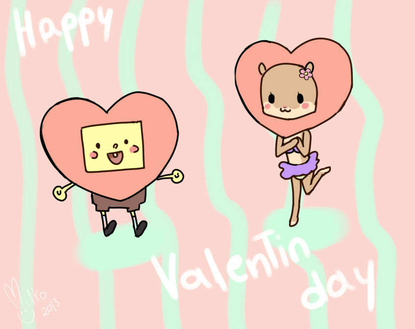 Happy Valentine's day Bob Esponja