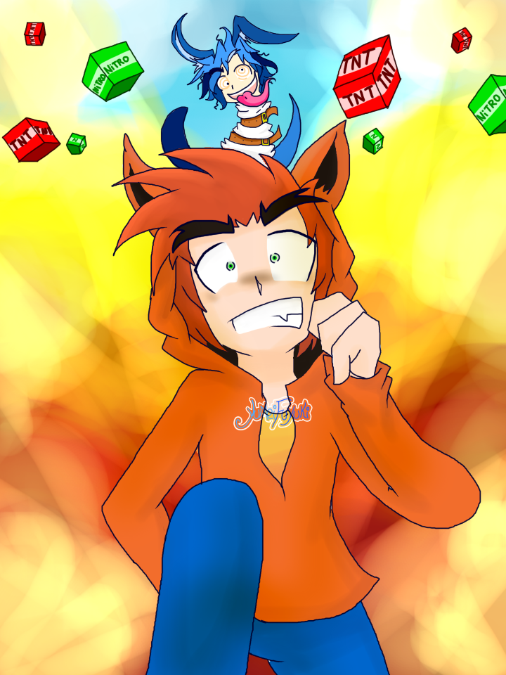 Crash Bandicoot vs Ripper Roo by YumeiFuyuki on DeviantArt