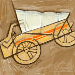 Pickup Truck Covered Wagon Painting