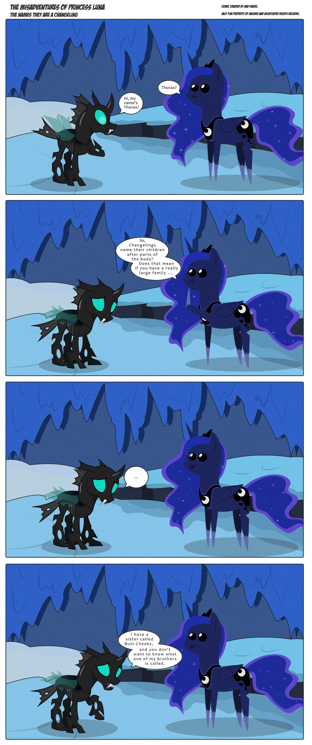 Luna's Misadventures Changeling Names by TheBadFaerie on DeviantArt
