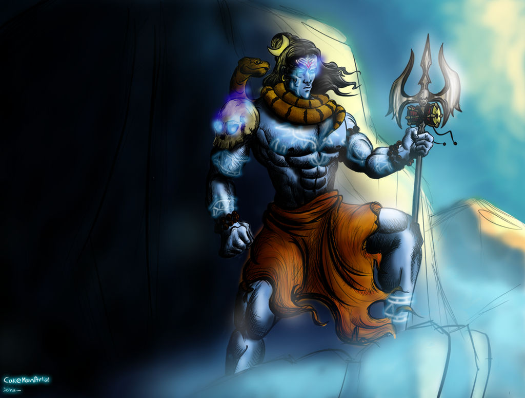 photo Shiva The Destroyer Cartoon shiva the destroyer by cakemanartist on