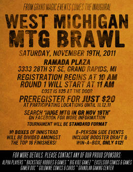 West Michigan M:TG Brawl Poster