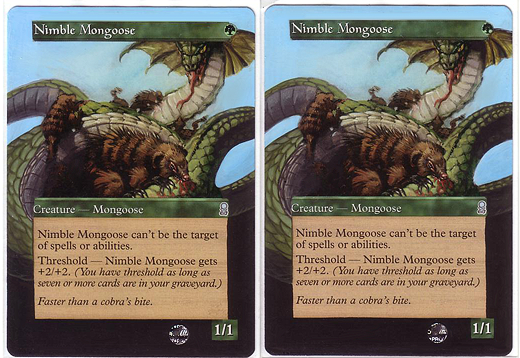 nimble mongoose - altered mtg