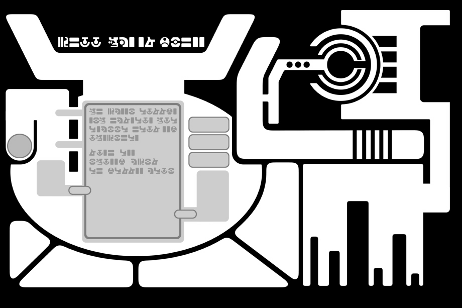 Sci-Fi Backlit Console Panel 4