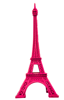 Pink Eiffel Tower PNG