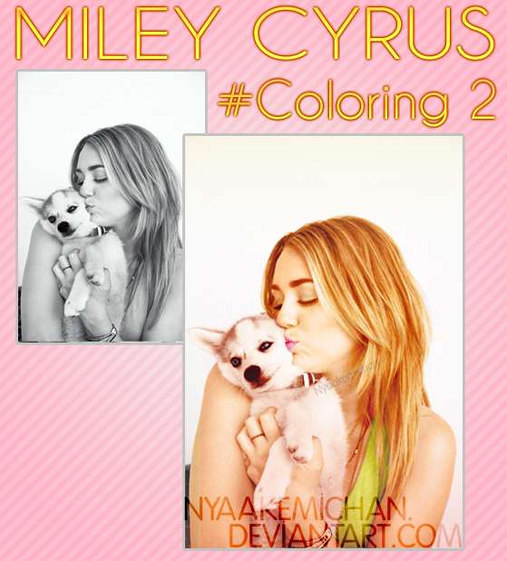 Miley Cyrus Coloring 2