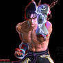 Jin Kazama On Plain Background