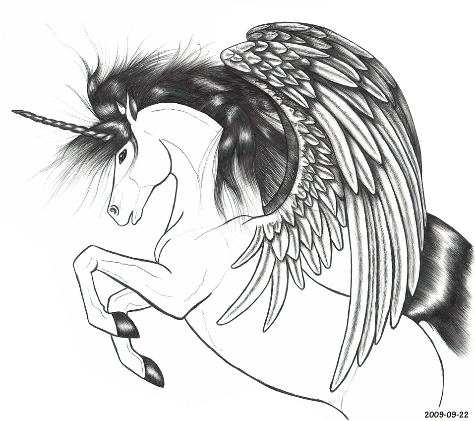 Unicorn With Wings 2009 09 22 By Blood Huntress On Deviantart