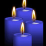 4 Blue Candles