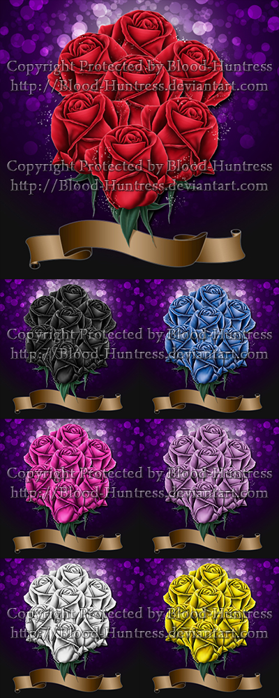 Preview Of All 7 Rose Bouquet Avatar's 2014-01