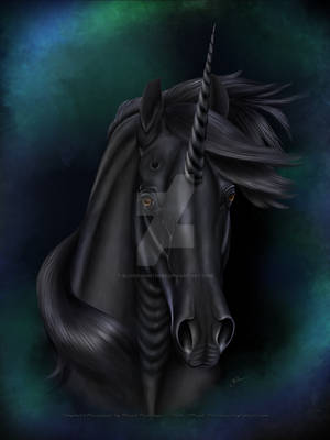 Christmas - Merry Yule 2014 - Black Unicorn by Blood-Huntress Christmas - Merry Yule 2014 - Black Unicorn by Blood-Huntress