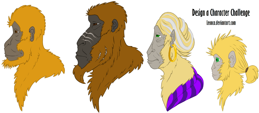 Anthro Monkey Profiles by Leonca on DeviantArt