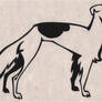 Piebald Borzoi