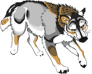 Colorful Dire Wolf