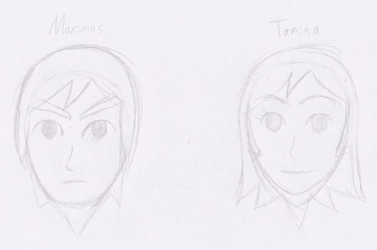 Maximus and Tamina Mii's sketch