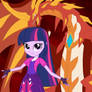 Princess Twilight Sparkle and Pyrus Neo Dragonoid