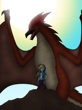 Rainbow Dash and Rodan