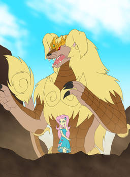 Fluttershy and King Caesar