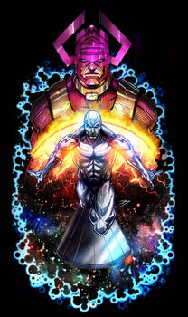 Silver Surfer and Galactus