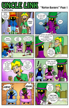 Uncle Link 'Rotten Burgers' Page 1