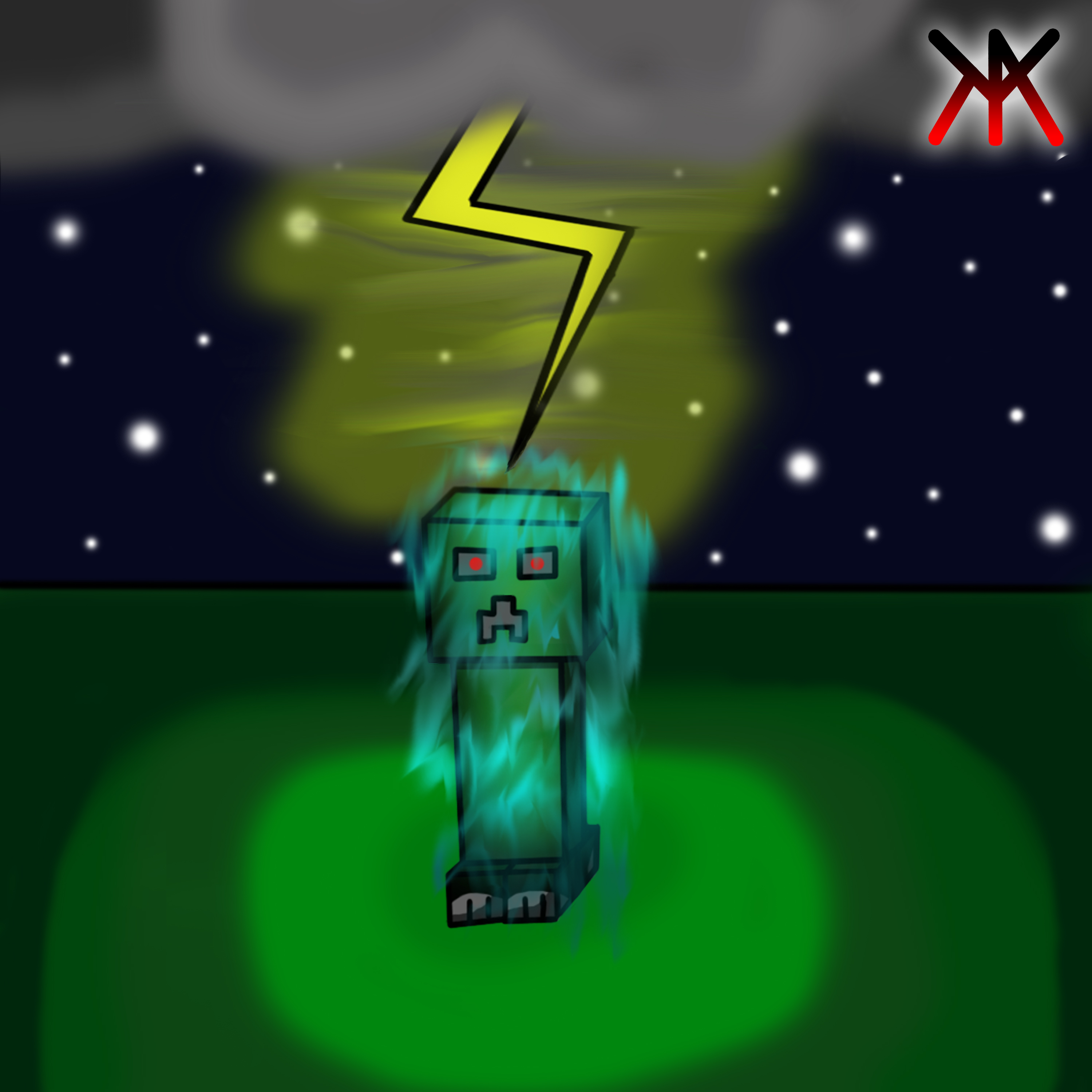 Creeper Hit Minecraft, Creeper strucked by lightning by KabyAlkaris on DeviantArt