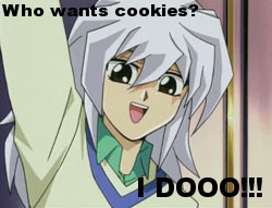 Ryou Bakura wants cookies