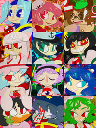 Touhou Cutout icons ovo