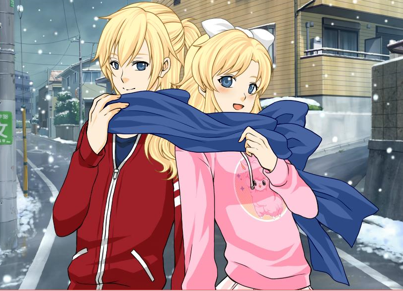 We Stole Kaito-nii's Scarf~!